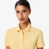 Vestido Polo Mini Piqua Elástico Slim Fit para Mulher