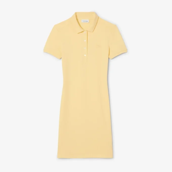 Vestido Polo Mini Piqua Elástico Slim Fit para Mulher
