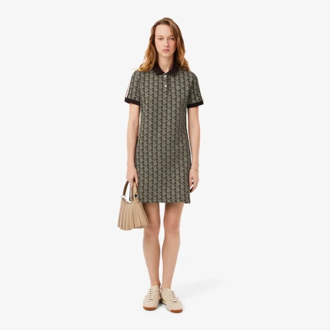 Vestido Polo Monogram Slim Fit para Mulher
