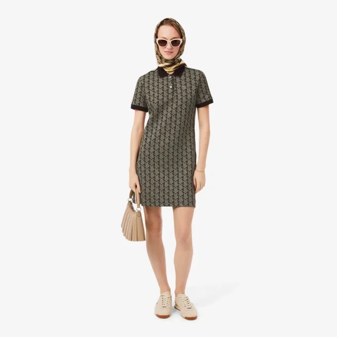Vestido Polo Monogram Slim Fit para Mulher