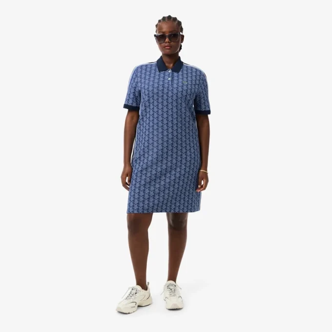 Vestido Polo Monogram Slim Fit para Mulher