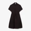 Vestido Polo Plissado em Mistura de Lã