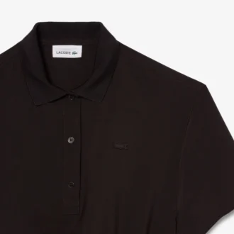 Vestido Polo Plissado em Mistura de Lã