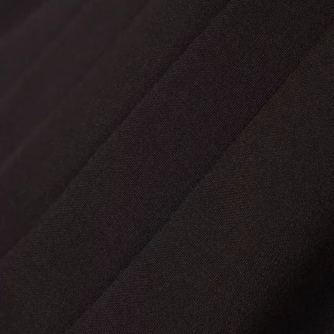 Vestido Polo Plissado em Mistura de Lã