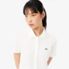 Vestido Polo Plissado em Piqué Elástico