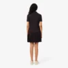 Vestido Polo Plissado em Piqué Elástico