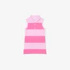 Vestido polo sem mangas às riscas em Petit Piqué