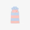 Vestido polo sem mangas às riscas em Petit Piqué