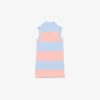 Vestido polo sem mangas às riscas em Petit Piqué