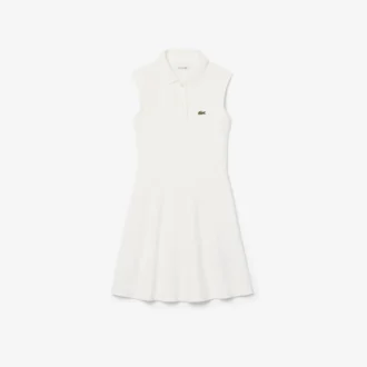 Vestido sem mangas em piqué elástico