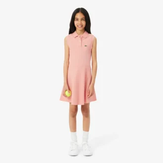 Vestido sem mangas em piqué elástico