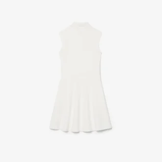 Vestido sem mangas em piqué elástico