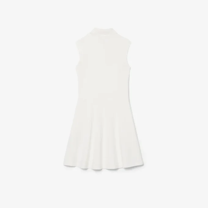 Vestido sem mangas em piqué elástico