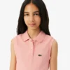 Vestido sem mangas em piqué elástico