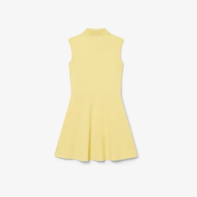 Vestido sem mangas em piqué elástico
