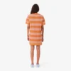 Vestido T-shirt em malha de malha com riscas