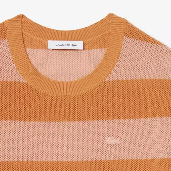 Vestido T-shirt em malha de malha com riscas